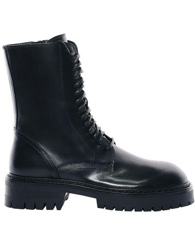 Ann Demeulemeester Alec Combat Boots - Black