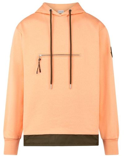 Moncler Hooded Sweatshirt - Orange