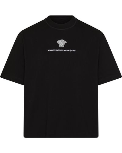 Versace Kurzarm-T-Shirt - Schwarz