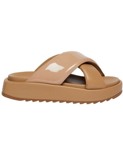 GIA COUTURE Flat Sandals - Brown