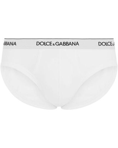 Dolce & Gabbana Stretch Cotton Briefs Two-Pack - White