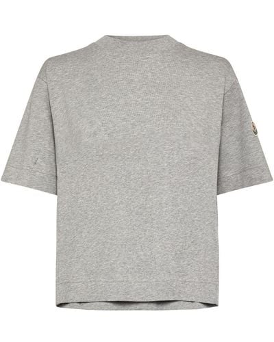Moncler Short Sleeves T-shirrt - Gray