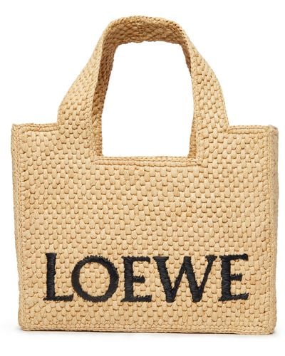Loewe Petit tote bag à logo - Métallisé