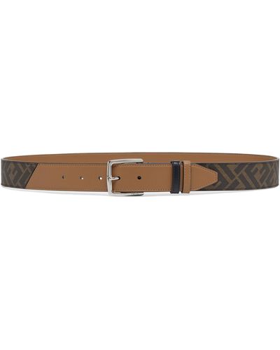 Fendi Ceinture Diagonal - Marron