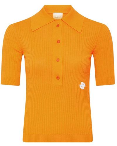 Patou Short Sleeves Polo - Orange