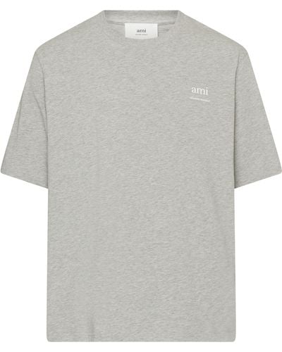Ami Paris T-Shirt Ami de Cœur - Grau