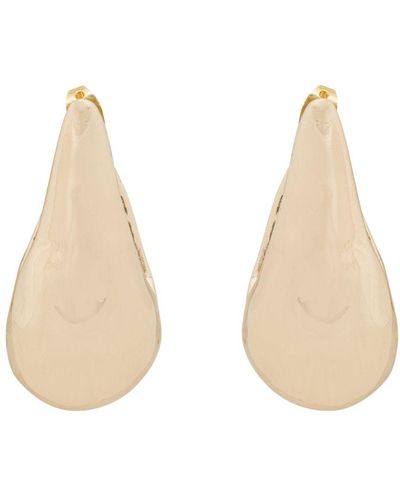 Alberta Ferretti Metal Drop Earrings - Natural