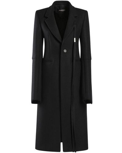 Ann Demeulemeester Nomie Fitted Tailored Coat - Black