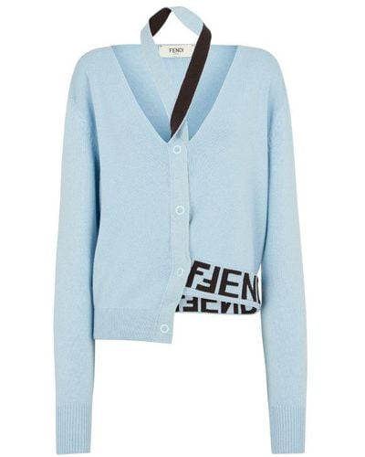 Fendi Cardigan Sweater - Blue