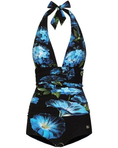 Dolce & Gabbana One-piece Swimsuit - Blue