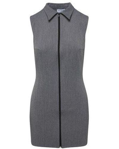 Musier Paris Sacha Mini Dress - Gray