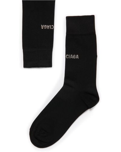 Balenciaga Socken mit Strasssteinen - Schwarz