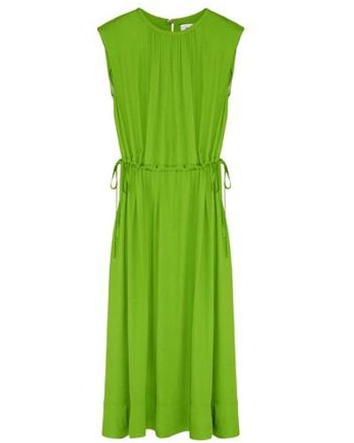 Yves Salomon Sleeveless Midi Dress - Green