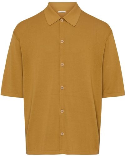 Lemaire Poloshirt mit kurzen Ärmeln - Gelb