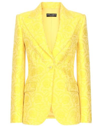 Dolce & Gabbana Single-breasted Turlington Jacket - Yellow