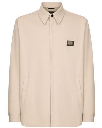 Dolce & Gabbana Technical Fabric Shirt With Tag - Natural