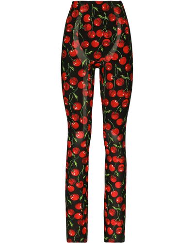 Dolce & Gabbana Shaper Pants aus Marquisette - Rot