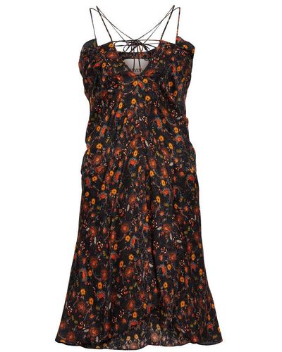 Isabel Marant Presly Mini Dress - Brown