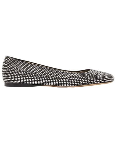 Loewe Toy Ballet Flats With Diamanté - Gray