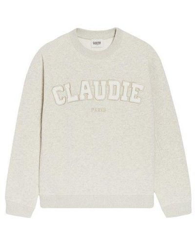 Claudie Pierlot Marled Knit Sweatshirt - White