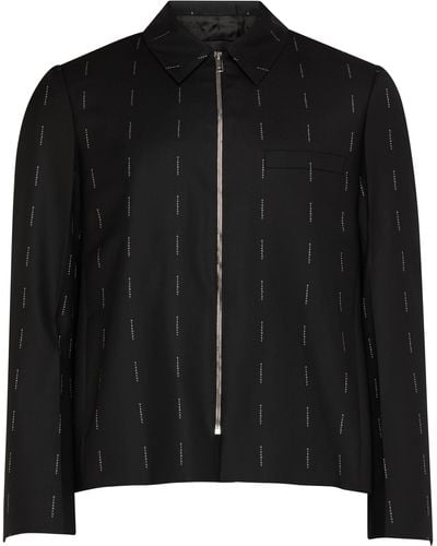 Givenchy Veste structurée à zip - Noir