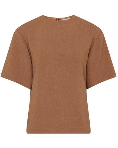 Anine Bing Madison Short-sleeved T-shirt - Brown