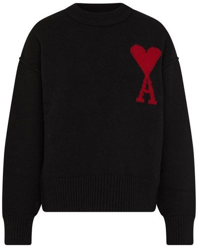 Ami Paris Chunky Knit - Black