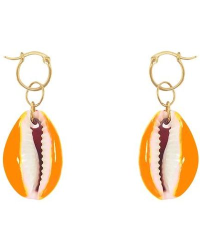 Aurelie Bidermann Merco Drop Earring - Orange
