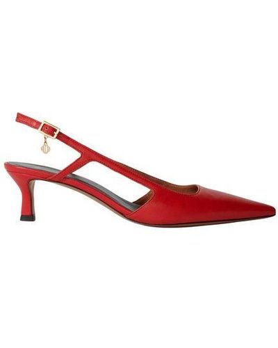 Maje Pointed Pumps With Adjustable Straps - Red