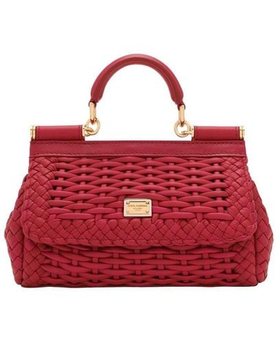Dolce & Gabbana Small Sicily Bag - Red