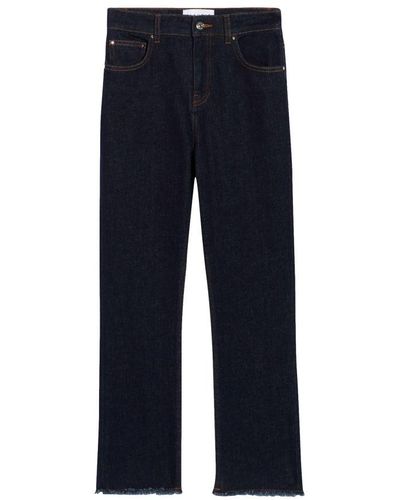 Claudie Pierlot High-waisted Raw Jeans - Blue