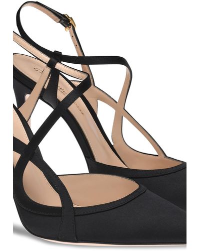 Gianvito Rossi Vienne Ankle Strapped Court Shoes - Black