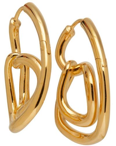 Charlotte Chesnais Lasso Hoop Earrings - Metallic