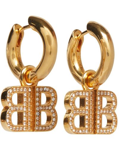 Balenciaga Bb 2.0 Earrings - Metallic