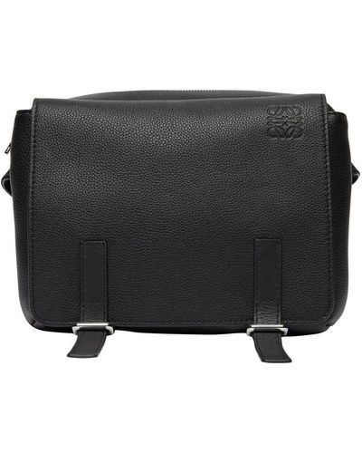 Loewe Xs Military Messenger Bag - Black