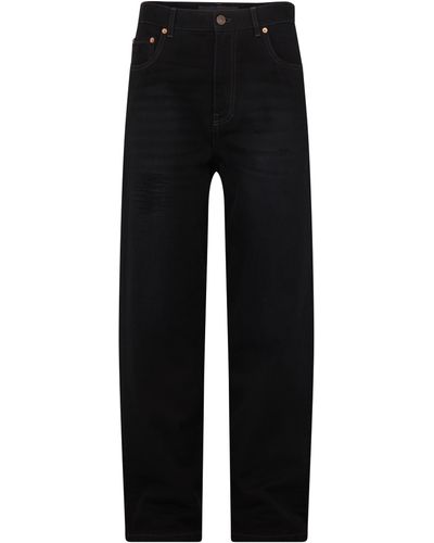 Balenciaga Lockere Jeans - Schwarz