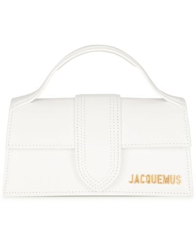 Jacquemus Sac bandoulière en cuir Bambino small - Blanc