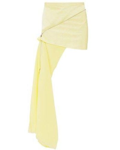 JW Anderson Zip Detail Mini Skirt - Yellow