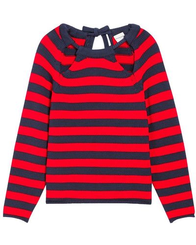 Claudie Pierlot Two-tone Striped Sweater - Red