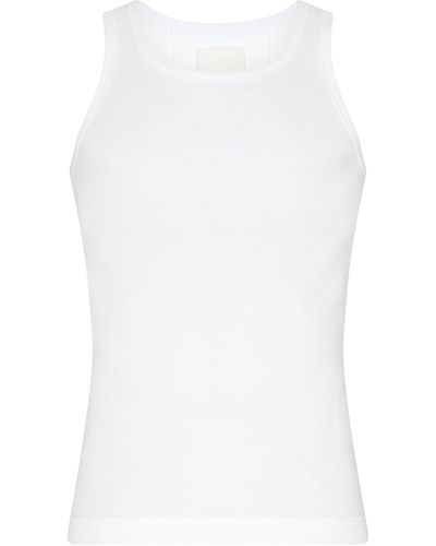Givenchy Extra schmal geschnittenes Tank-Top aus Baumwolle - Weiß