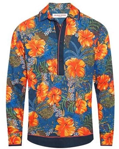 Orlebar Brown Ridley Button Club Tropicana Showerproof Jacket - Multicolour