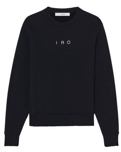 IRO Lionel Round Neck Sweatshirt - Black