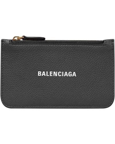 Balenciaga Cash Large Long Coin And Card Holder - Black