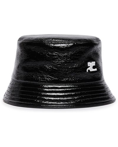 Courreges Bucket Hat - Schwarz