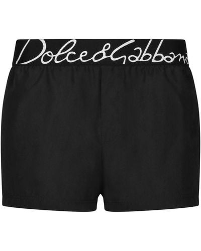 Dolce & Gabbana Short Swim Trunks - Black