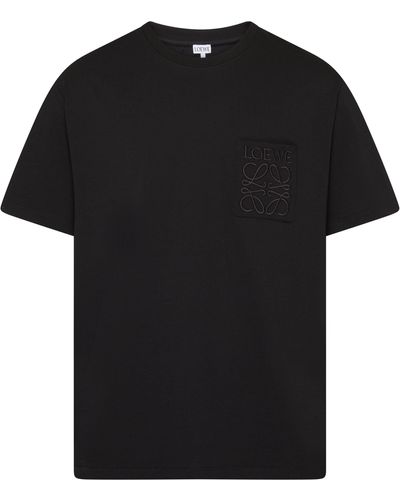 Loewe T-shirt en coton coupe décontractée - Noir