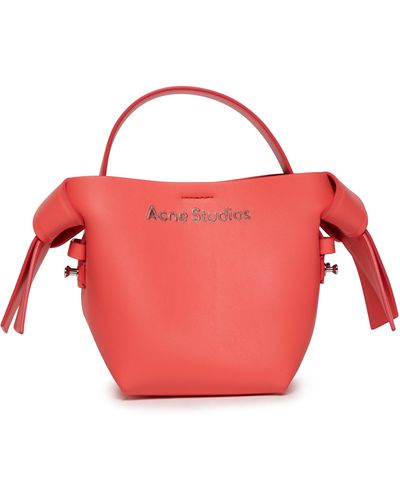 Acne Studios Micro sac seau Musubi - Rouge