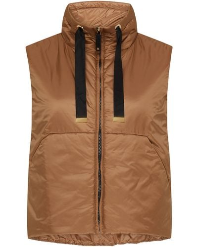 Max Mara Ärmellose Daunenjacke Greenvest – THE CUBE - Braun