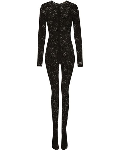Dolce & Gabbana Combinaison en dentelle - Noir