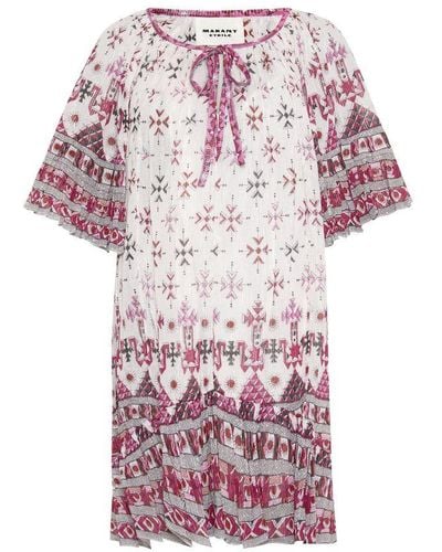 Isabel Marant Loane Mini Dress - Pink